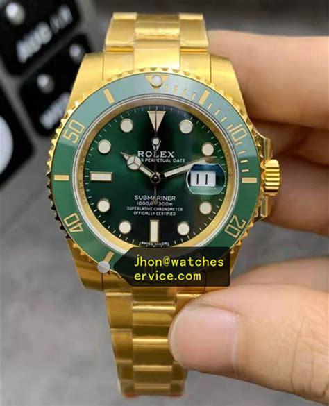 gold rolex hulk